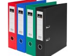 4 Colored Sets of VABE UK Lever Arch Folders (Red, Green, Black, Blue)