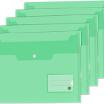 Green VABE UK Plastic Wallets (5 Packs)
