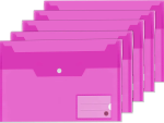 Purple VABE UK Plastic Wallets 5 Packs
