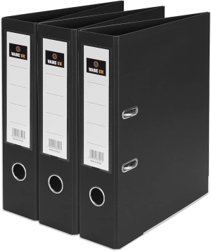 3 Sets of Black VABE UK Lever Arch Folders