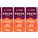 Costa Coffee Signature Blend Ground for Cafetiere & Filter Full Case (5pks)