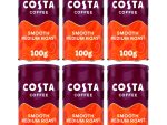 Costa Instant Coffee Smooth Medium Roast 100G Full Case 6pks