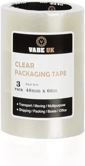 3 Clear VABE UK Duct Tapes