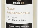 5 Clear VABE UK Duct Tapes