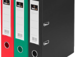 3 Colored Sets of VABE UK Lever Arch Folders (Red, Green, Black)
