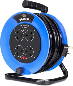 VABE UK Extension Cable Reel 25m