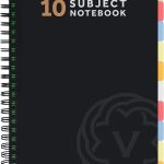 A4 Subject Notebook With 10 Dividers Black
