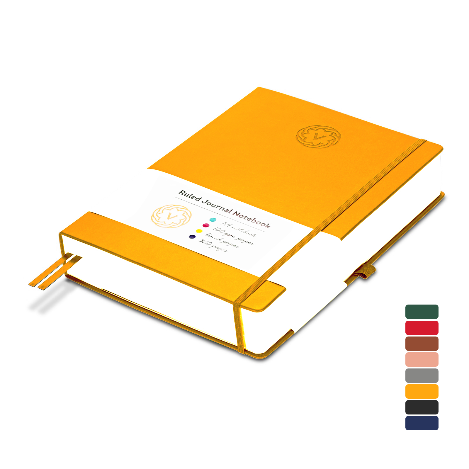 VABE UK A4 Journal Notebook Yellow