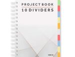 A5 Project Notebook with 10 Dividers (White)