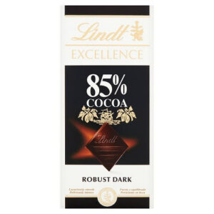 Lindt Excellence 85% Cocoa Robust Dark Chocolate Bar 100g