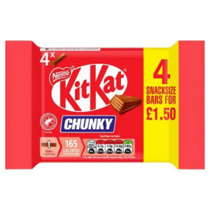 Kit Kat Chunky Milk 4 Pack PM £1.50 4x32g