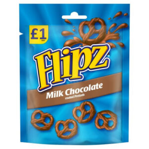 Flipz Milk Chocolate Coated Pretzels 80g PMP £1