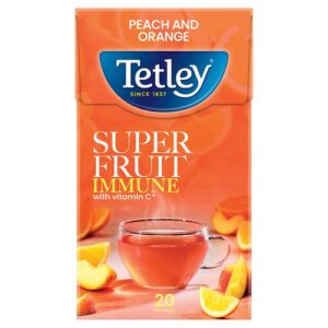Tetley Super Fruits Immune Peach Orange 20s