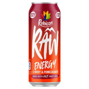 Rubicon Raw Energy Cherry & Pomegranate PMP £1.29 500ml