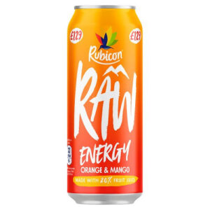 Rubicon Raw Energy Orange & Mango PMP £1.29 500ml