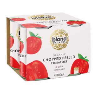 Biona Organic Chopped Peeled Tomatoes 4-Pack 400g