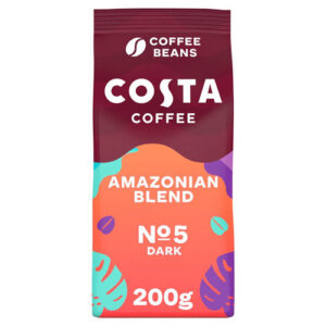 Costa Coffee Dark Amazonian Blend Beans NEW