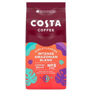 Costa Coffee Dark Amazonian Blend Beans NEW