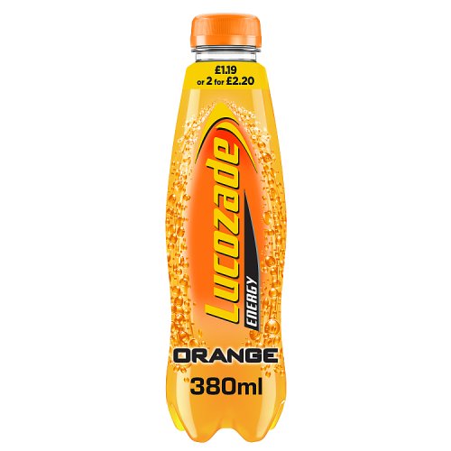 Lucozade Energy Orange 380ml PMP £1.19 or 2 for £ 2.20
