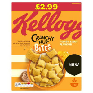 Kelloggs Crunchy Nut Bites 375g PMP £2.99
