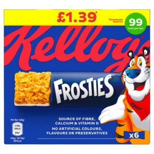 Kelloggs Frosties Cereal Bar 150g 6pk PM £1.39