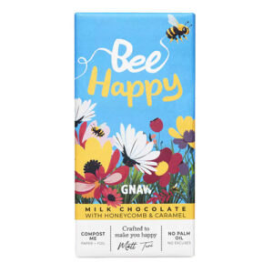 GNAW Bee Happy- Milk Chocolate 80g