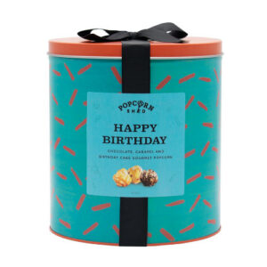 Popcorn Shed Happy Birthday Gourmet Popcorn Tin 400g