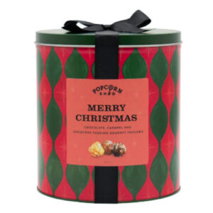 Popcorn Shed Merry Christmas Gourmet Popcorn Tin 400g Seasonal