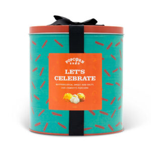 Popcorn Shed Let's Celebrate Gourmet Popcorn Tin 310g