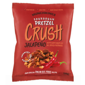 Munchkings Sour Dough Pretzel Crush Jalapeno 125g