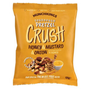 Munchkings Sour Dough Pretzel Crush Honey & Mustard & Onion 125g