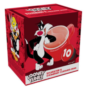 Looney Tunes Dolce Gusto 10 Pods Sylvesters's Strawberry Flavour 130g