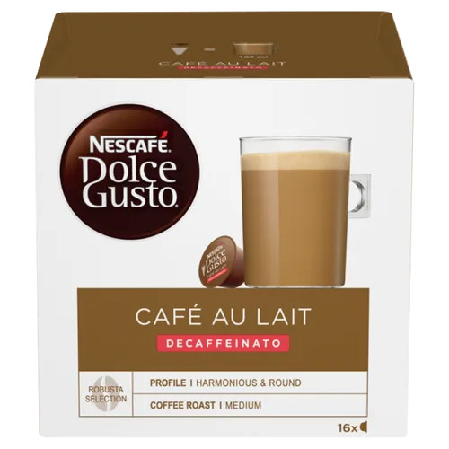 Nescafe Dolce Gusto Cafe Au Lait Decaf 16 cap 160g