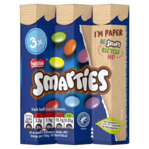 Nestle Smarties Hexa Tube 3pk 102g