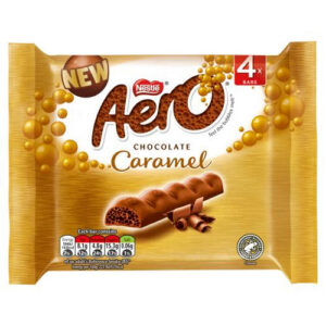 Nestle Aero Bubbly Bar Caramel 4pk 108g