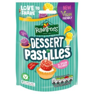 Rowntree's Dessert Pastilles Vegan Friendly Sweets Sharing Bag 139G