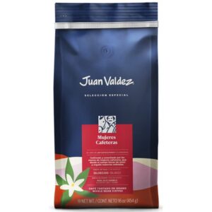 Juan Valdez Premium Whole Bean Coffee Mujeres Cafeteras Balanced 454g