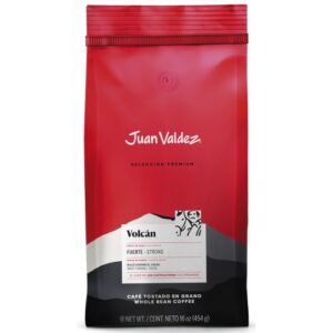 Juan Valdez Premium Whole Bean Coffee Volcan Strong 454g