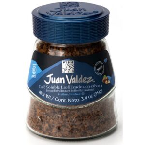 Juan Valdez Freeze Dried Instant Coffee Hazelnut 95g