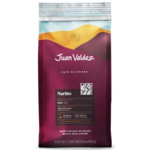 Juan Valdez Premium Origin Whole Bean Coffee Narino Mild 454g
