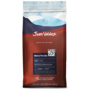 Juan Valdez Premium Origin Whole Bean Coffee Sierra Nevada Strong 454g