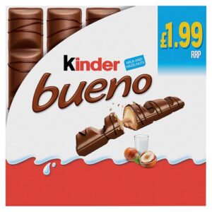 Kinder Bueno 5pk Milk & Hazelnut 107.5g PMP £1.99