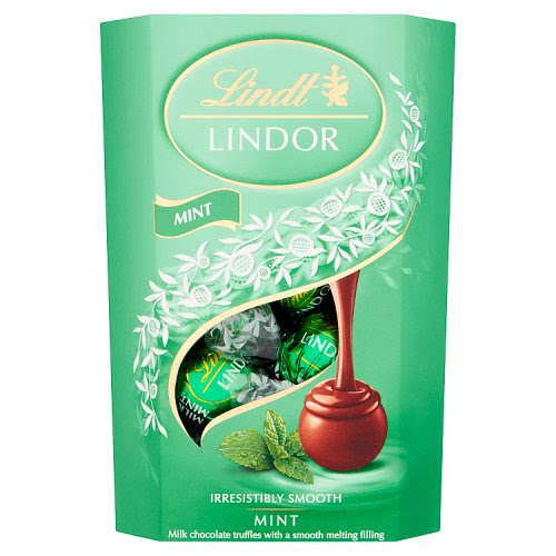 Lindt Lindor Milk Mint Cornet 200g