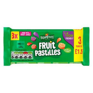Rowntrees Fruit Pastilles Vegan Tube MP 20(3x41g)PMP £1.25