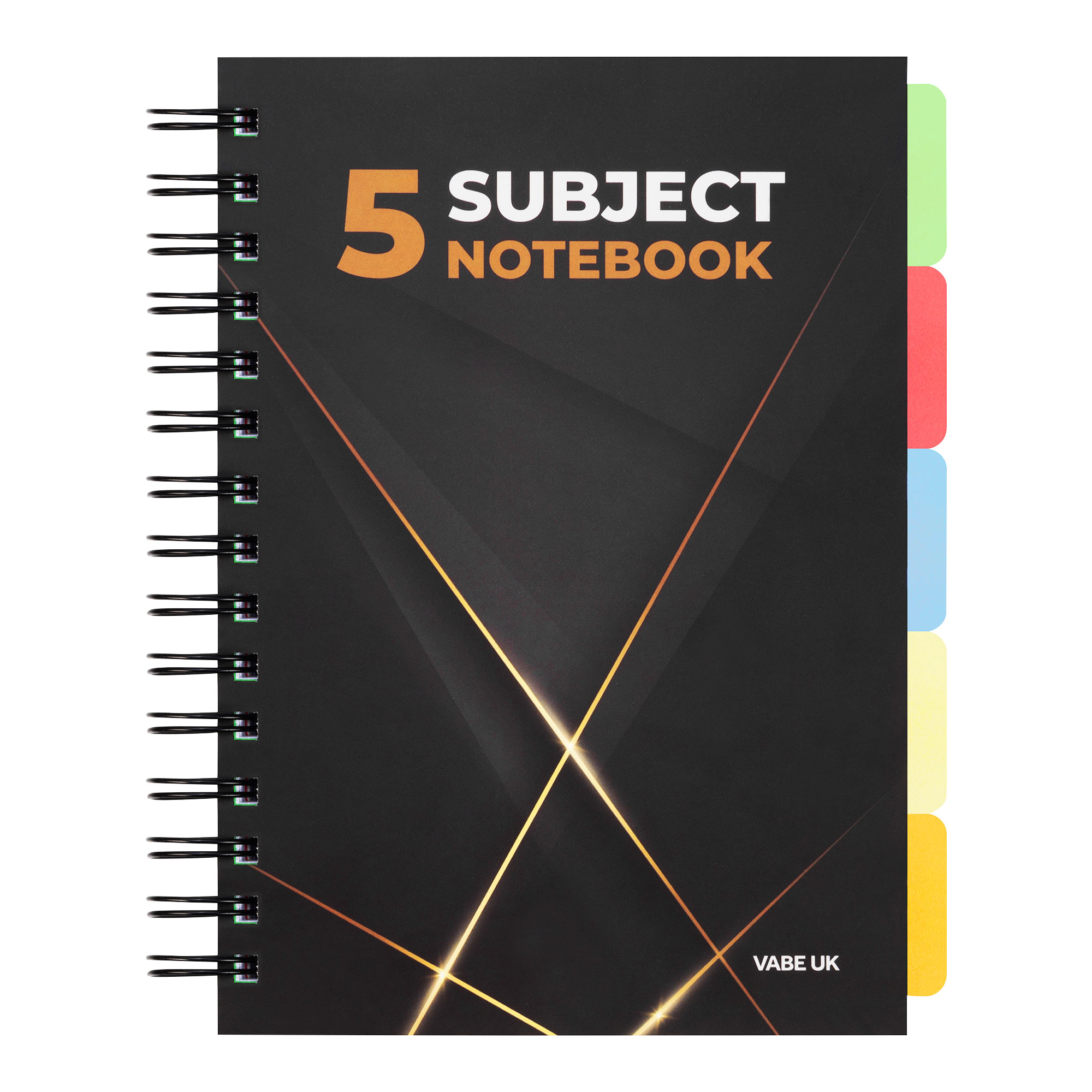 A5 Subject Notebook/Project Book with 5 Dividers - 300 Pages