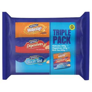 McVities Digestives, Rich Tea & Hobnobs Biscuits Triple Pack 8x900g