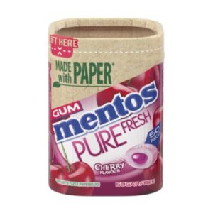 Mentos Pure Fresh Gum Cherry (Michelin) Bottle 50 pcs