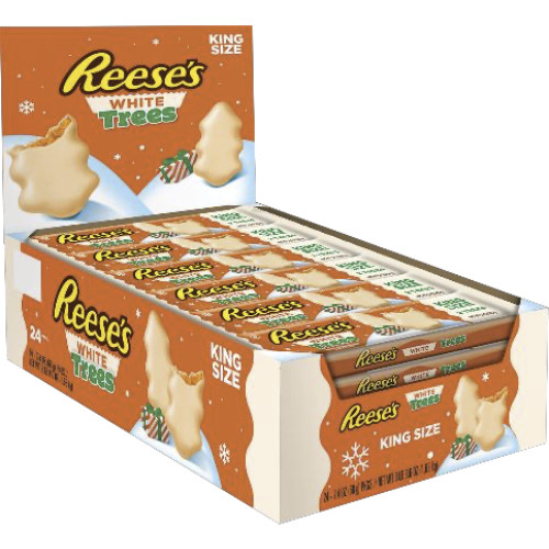 Reese’s Peanut Butter Christmas Tree King Size White Chocolate  24x68g - Image 2