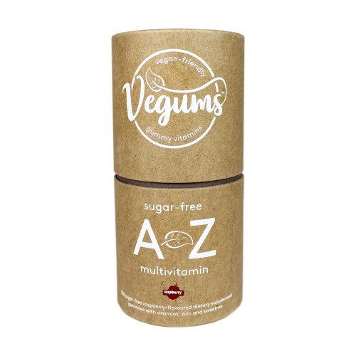 Vegums Vegums Raspberry Sugar Free A-Z Multivitamins 120 Gummies Refill Pack Tube